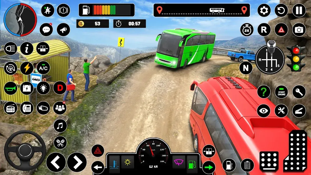 Скачать Offroad Bus Simulator Bus Game — Много денег — скриншот 4