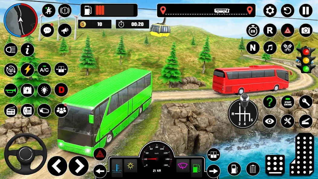 Скачать Offroad Bus Simulator Bus Game — Много денег — скриншот 5