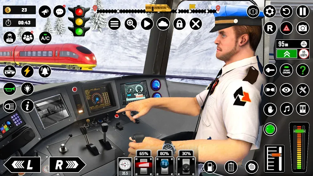 Railway Train Simulator Games MOD APK — Много денег — скриншот 1