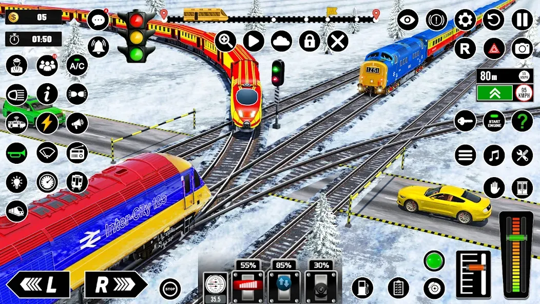 Railway Train Simulator Games MOD APK — Много денег — скриншот 3