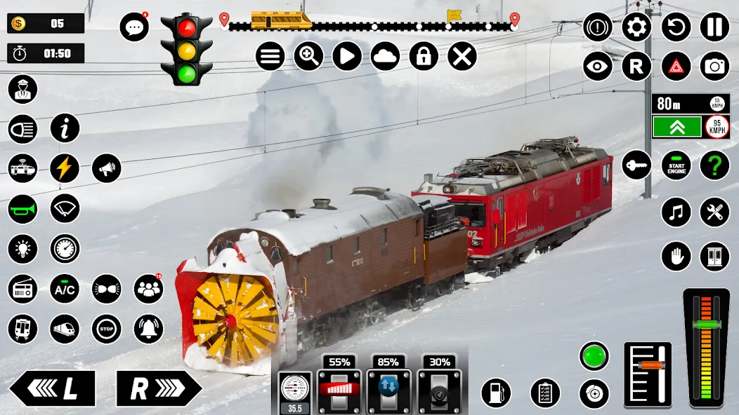 Railway Train Simulator Games MOD APK — Много денег — скриншот 4
