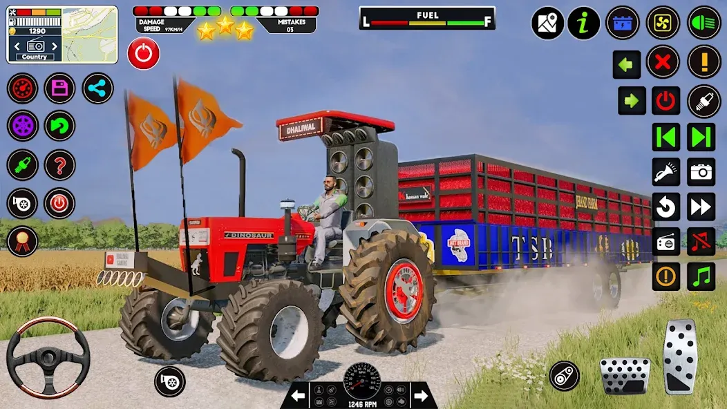 Скачать взломанную Tractor Driving - Tractor Game — Много денег — скриншот 1 Скачать взломанную Tractor Driving - Tractor Game — Много денег — скриншот 1