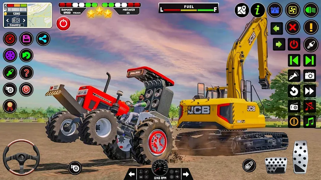 Скачать взломанную Tractor Driving - Tractor Game — Много денег — скриншот 2 Скачать взломанную Tractor Driving - Tractor Game — Много денег — скриншот 2