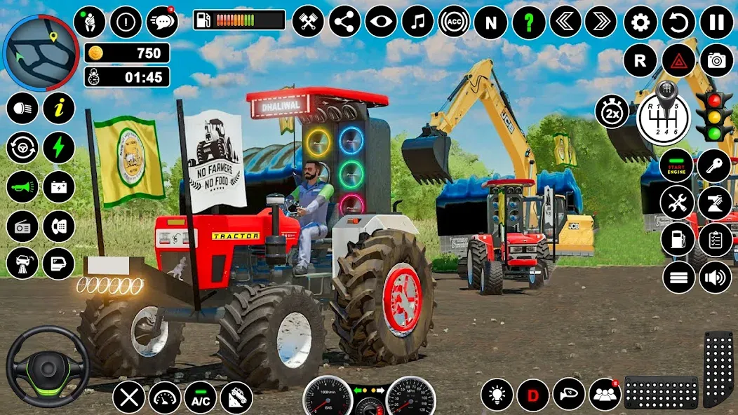 Скачать взломанную Tractor Driving - Tractor Game — Много денег — скриншот 3 Скачать взломанную Tractor Driving - Tractor Game — Много денег — скриншот 3