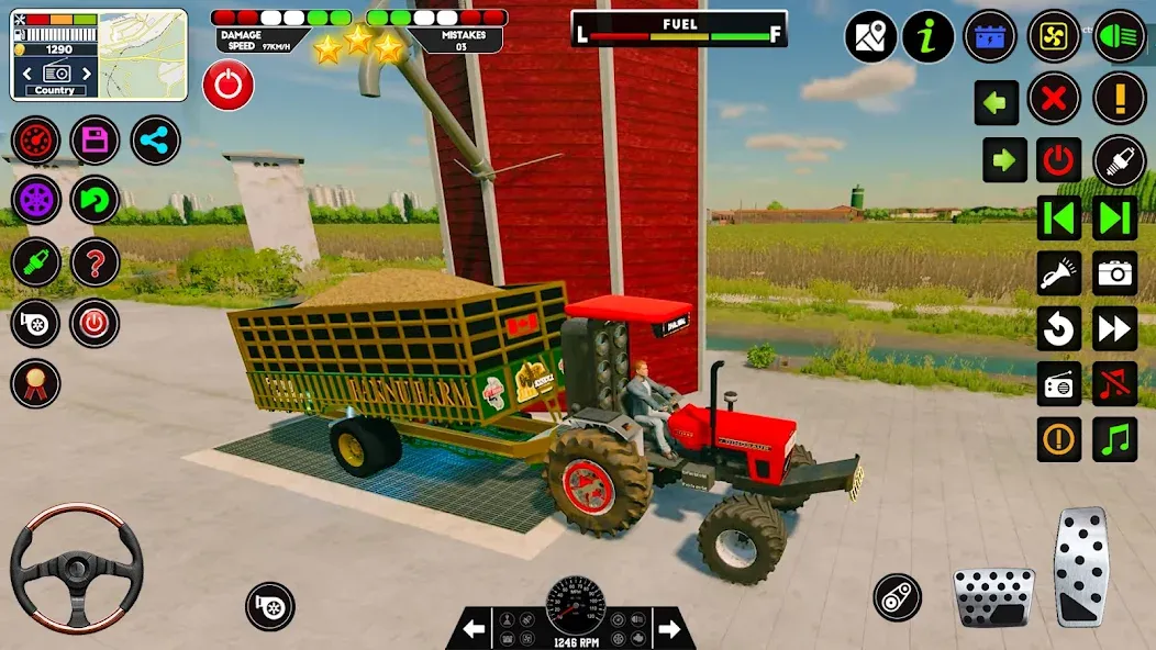 Скачать взломанную Tractor Driving - Tractor Game — Много денег — скриншот 4 Скачать взломанную Tractor Driving - Tractor Game — Много денег — скриншот 4