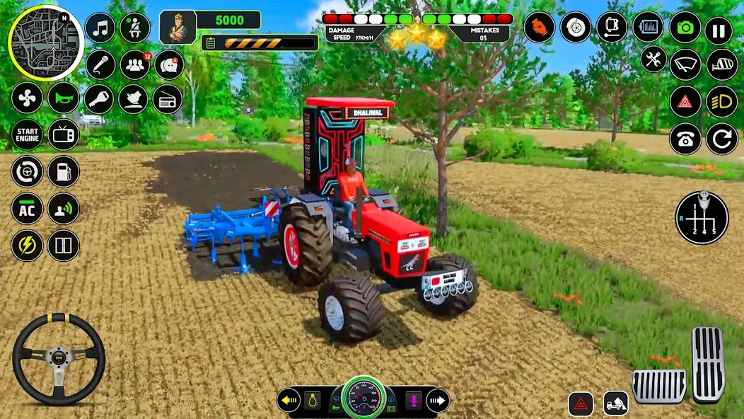 Скачать взломанную Tractor Driving - Tractor Game — Много денег — скриншот 5