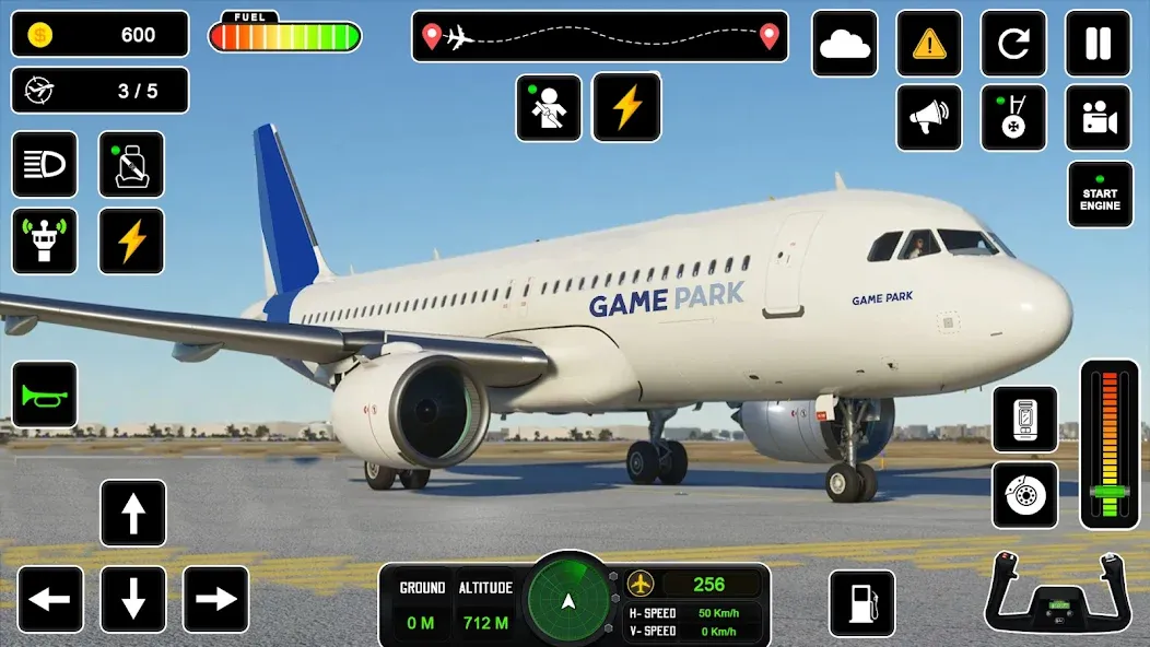Скачать Pilot Simulator: Airplane Game на телефон — Много денег — скриншот 1