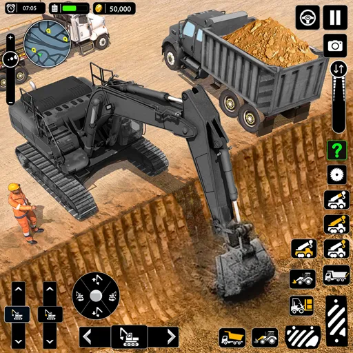 Взлом Snow Offroad Construction Game — Много денег — скриншот 1