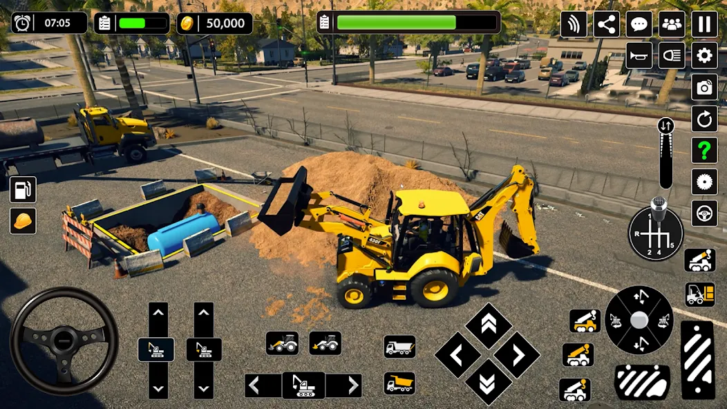 Взлом Snow Offroad Construction Game — Много денег — скриншот 3