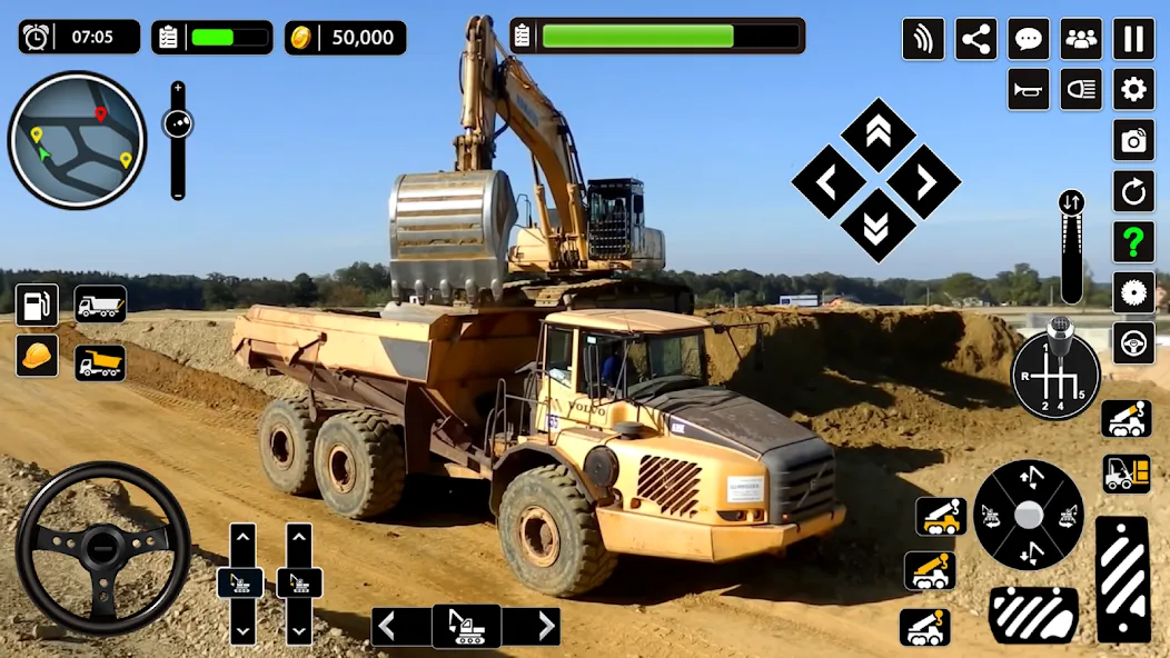 Взлом Snow Offroad Construction Game — Много денег — скриншот 5