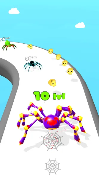 Insect Run - Spider Evolution на Андроид — Мод Много денег — скриншот 2