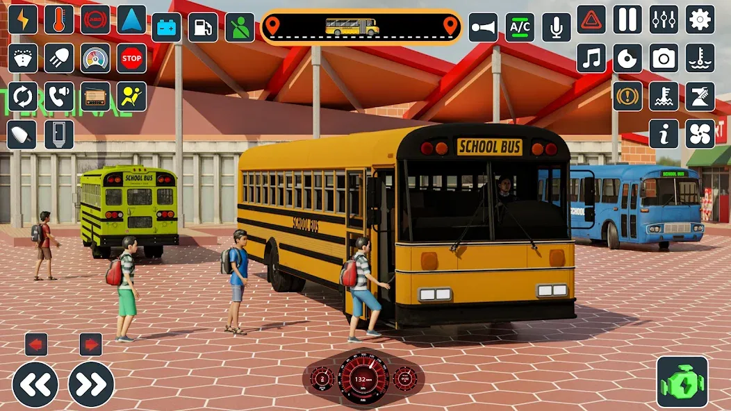 Скачать School Bus 3d : City Bus Games (Мод: Много денег) на Андроид — скриншот 2