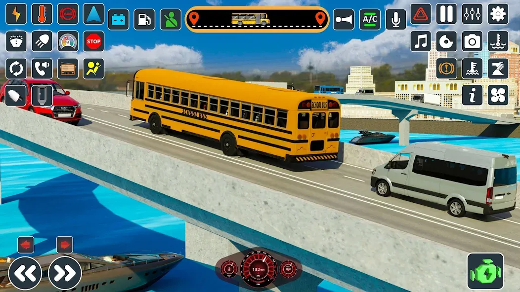 Скачать School Bus 3d : City Bus Games (Мод: Много денег) на Андроид — скриншот 4