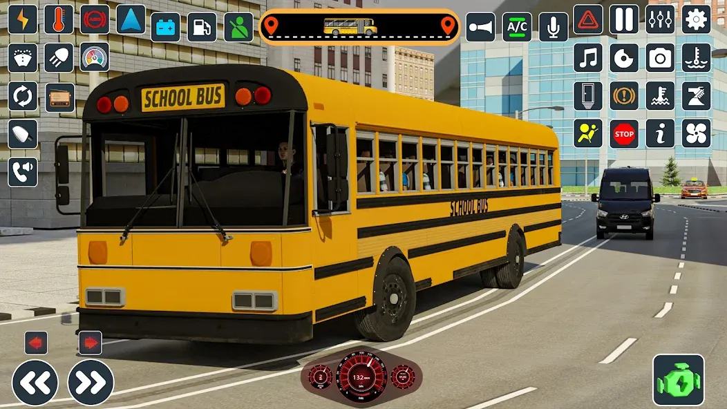 Скачать School Bus 3d : City Bus Games (Мод: Много денег) на Андроид — скриншот 5