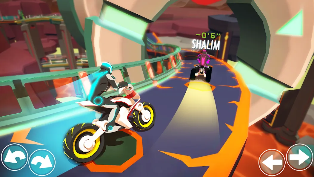 Gravity Rider: Space Bike Race — Взломанная версия (Много денег) — скриншот 4