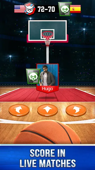 Basketball Rivals: Sports Game на Андроид — Много энергии — скриншот 1