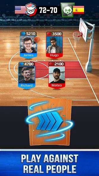Basketball Rivals: Sports Game на Андроид — Много энергии — скриншот 2