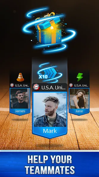 Basketball Rivals: Sports Game на Андроид — Много энергии — скриншот 4