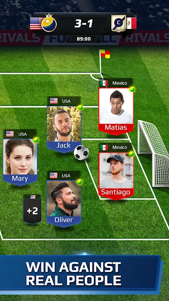Football Rivals: Soccer Game — Мод: Много энергии — скриншот 3