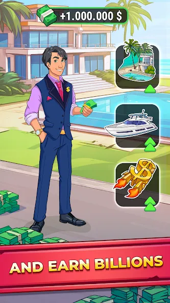 Rich Inc. Business & Idle Life MOD APK — Много денег — скриншот 2