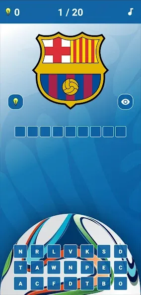 Soccer Clubs Logo Quiz MOD — Все уровни открыты на Андроид — скриншот 1