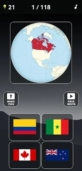 Guess the World Map Quiz (Мод Все уровни открыты и нет рекламы) — скриншот 2