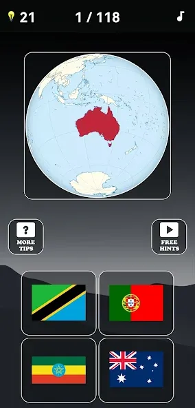Guess the World Map Quiz (Мод Все уровни открыты и нет рекламы) — скриншот 4