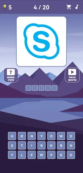 Logo Quiz: Guess the Brand MOD APK на Android — Взлом на бесконечные подсказки — скриншот 5