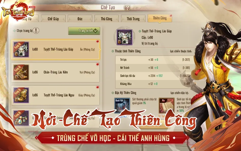 Tân Thiên Long Mobile — Много денег — скриншот 2