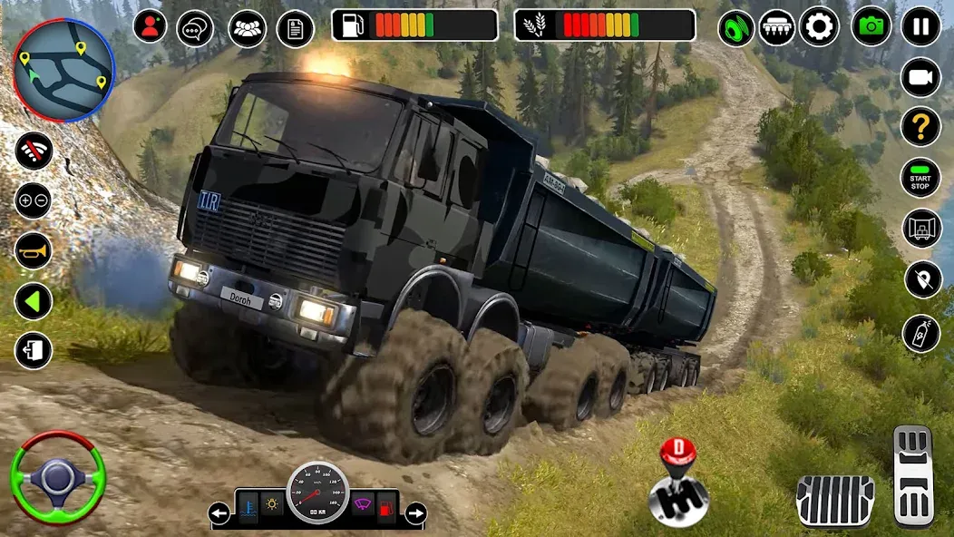 Offroad Mud Truck Simulator 3D (Мод Много денег) — скриншот 1 Offroad Mud Truck Simulator 3D (Мод Много денег) — скриншот 1