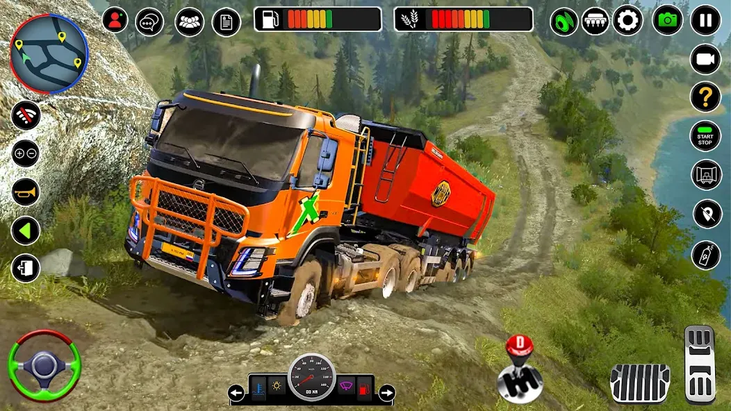 Offroad Mud Truck Simulator 3D (Мод Много денег) — скриншот 3 Offroad Mud Truck Simulator 3D (Мод Много денег) — скриншот 3