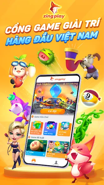 Скачать взломанную ZingPlay HD Cổng game giải trí — Много денег — скриншот 1 Скачать взломанную ZingPlay HD Cổng game giải trí — Много денег — скриншот 1