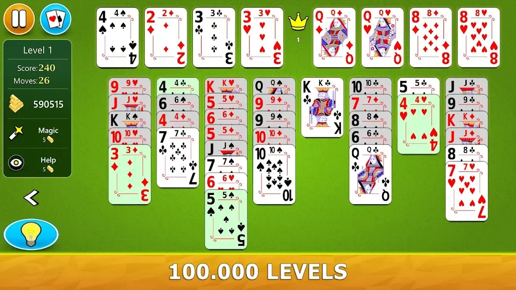 Скачать FreeCell Solitaire - Card Game MOD APK — Без рекламы — скриншот 2