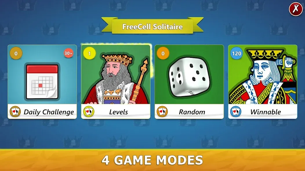Скачать FreeCell Solitaire - Card Game MOD APK — Без рекламы — скриншот 3