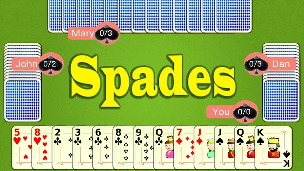 Spades Mobile на Андроид — Все открыто — скриншот 1