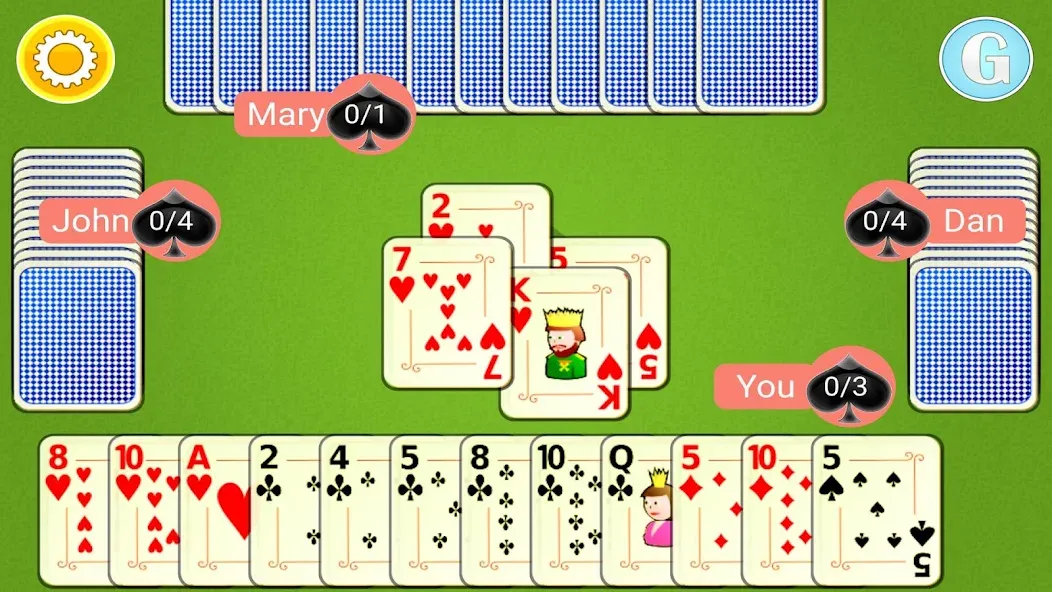Spades Mobile на Андроид — Все открыто — скриншот 3