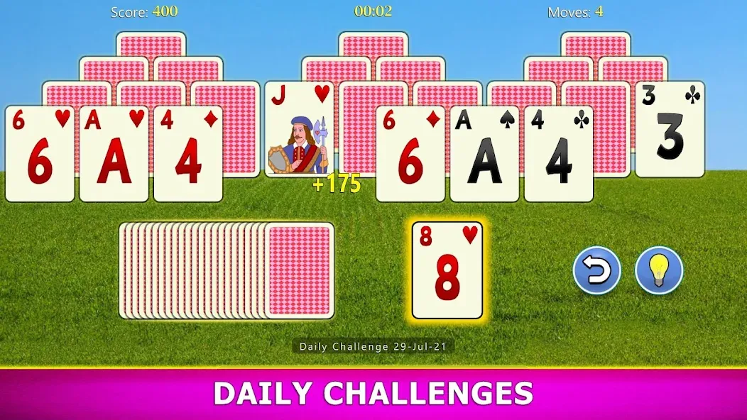 Скачать TriPeaks Solitaire Mobile (Мод: Много денег) на Андроид — скриншот 5