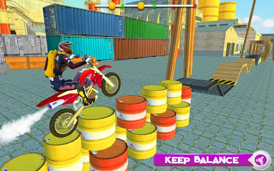 Motor Bike Stunt Racing Games MOD — Много денег на Андроид — скриншот 4
