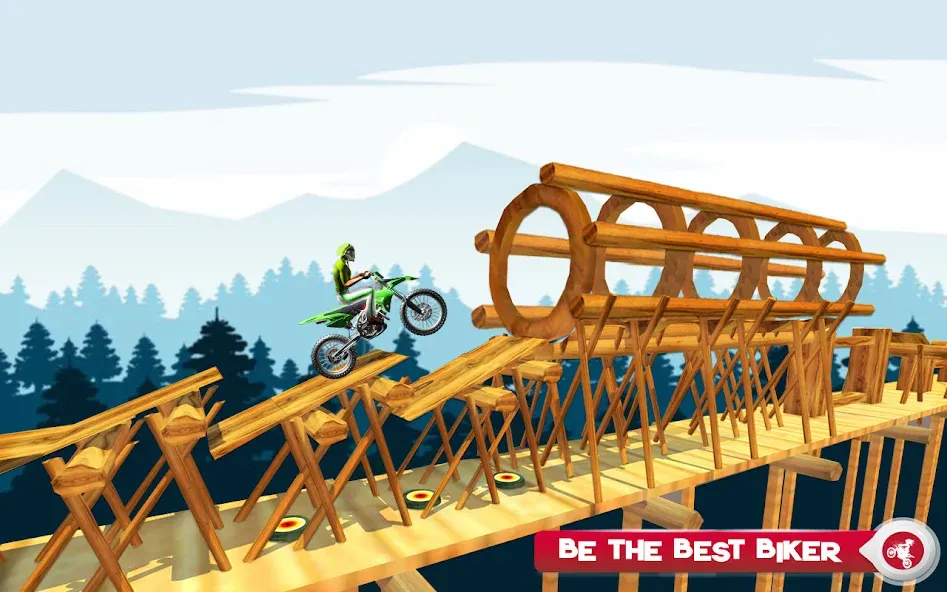 Motor Bike Stunt Racing Games MOD — Много денег на Андроид — скриншот 5