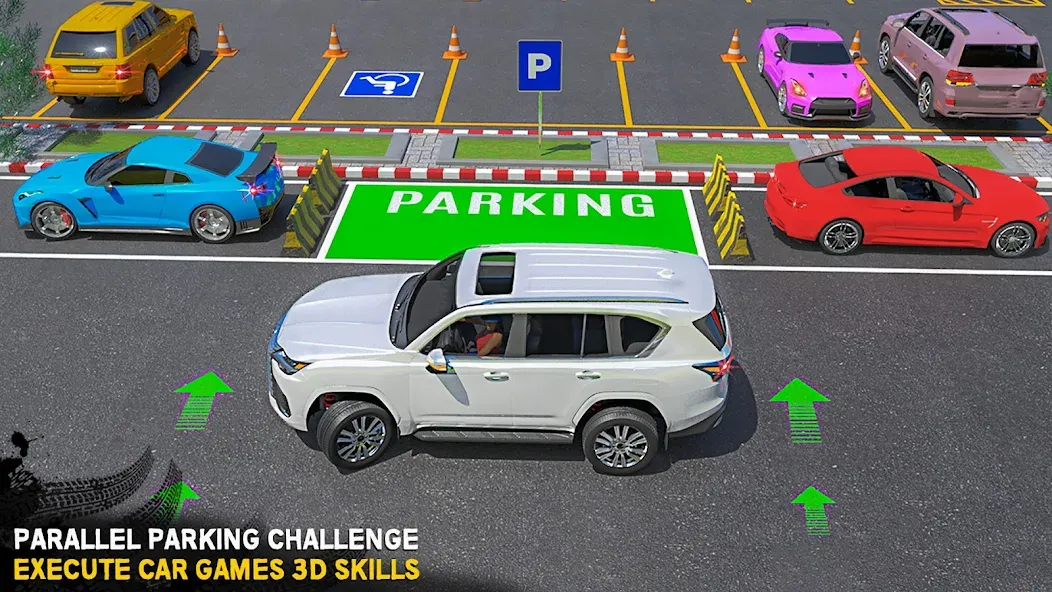 Car Parking 3D - Car Games 3D — Взломанная версия (Много денег) — скриншот 3