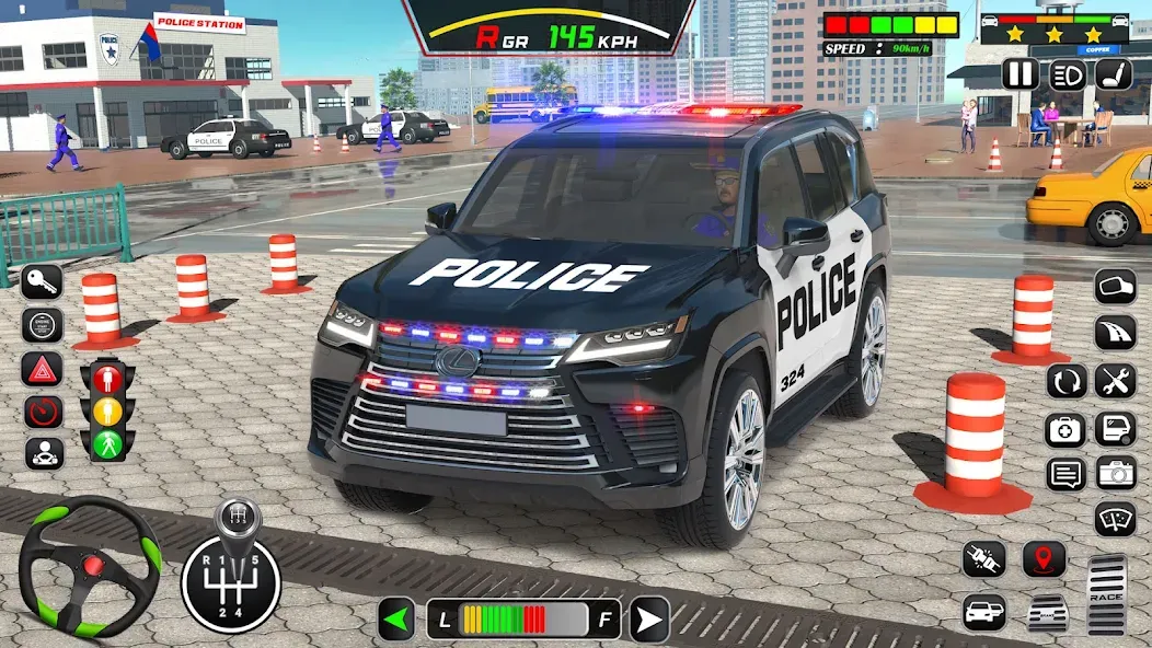 Police Car Driving School Game на Андроид — Мод Много денег — скриншот 1 Police Car Driving School Game на Андроид — Мод Много денег — скриншот 1