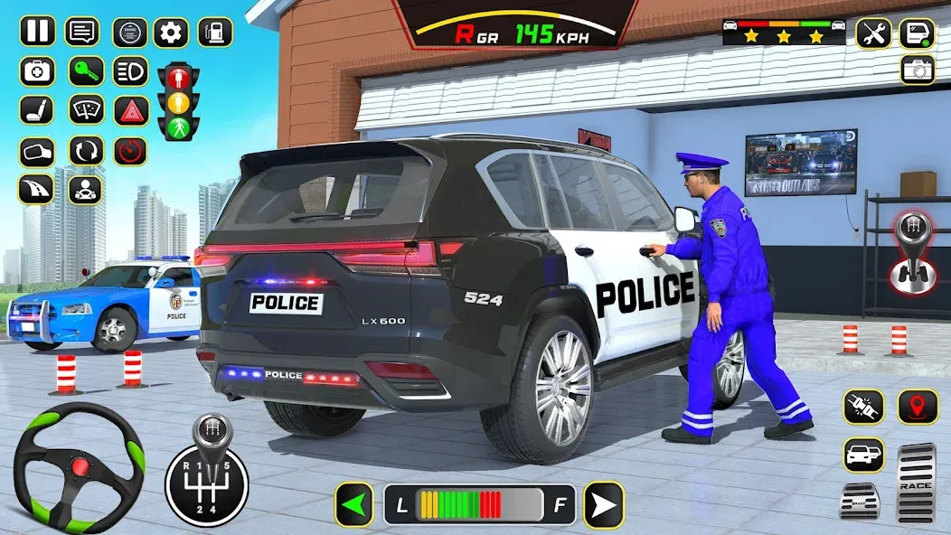 Police Car Driving School Game на Андроид — Мод Много денег — скриншот 2 Police Car Driving School Game на Андроид — Мод Много денег — скриншот 2