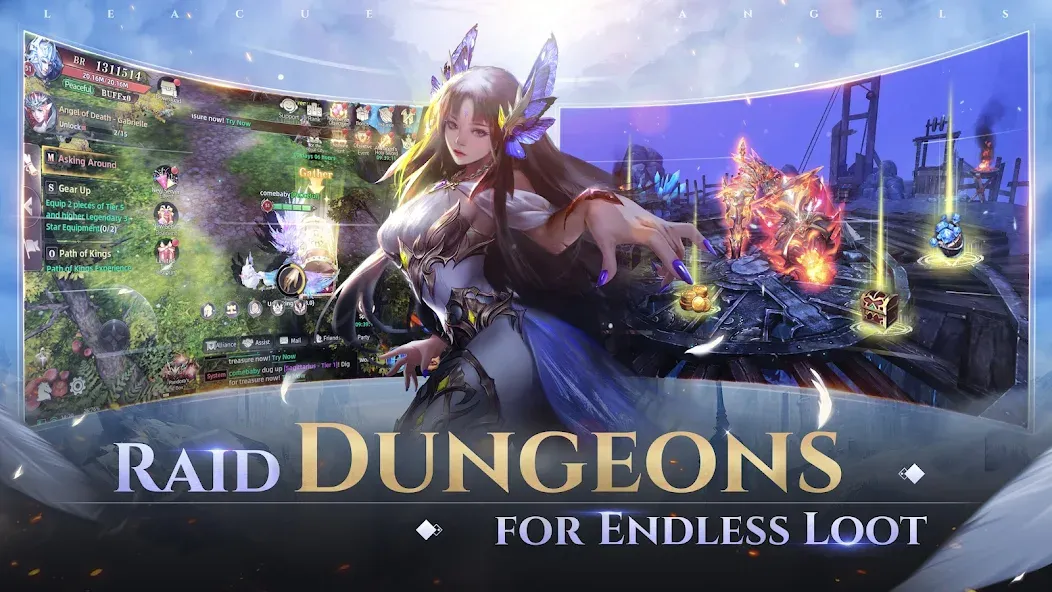 League of Angels: Chaos на Андроид — Мод Бессмертие — скриншот 5