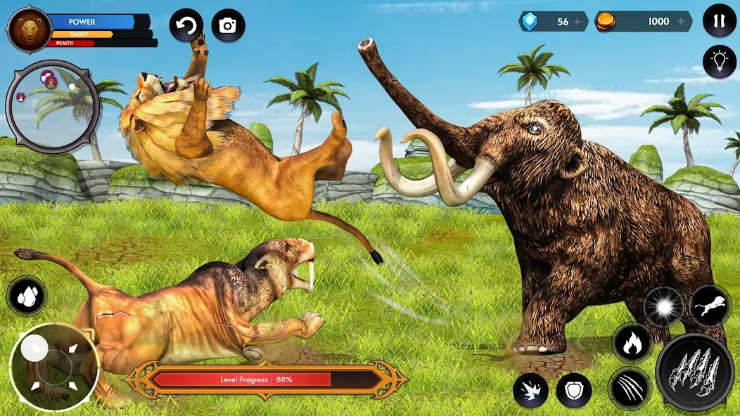 Скачать Lion Simulator Wild Lion Games на Андроид — Много денег — скриншот 5