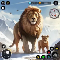Скачать Lion Simulator Wild Lion Games на Андроид — Много денег