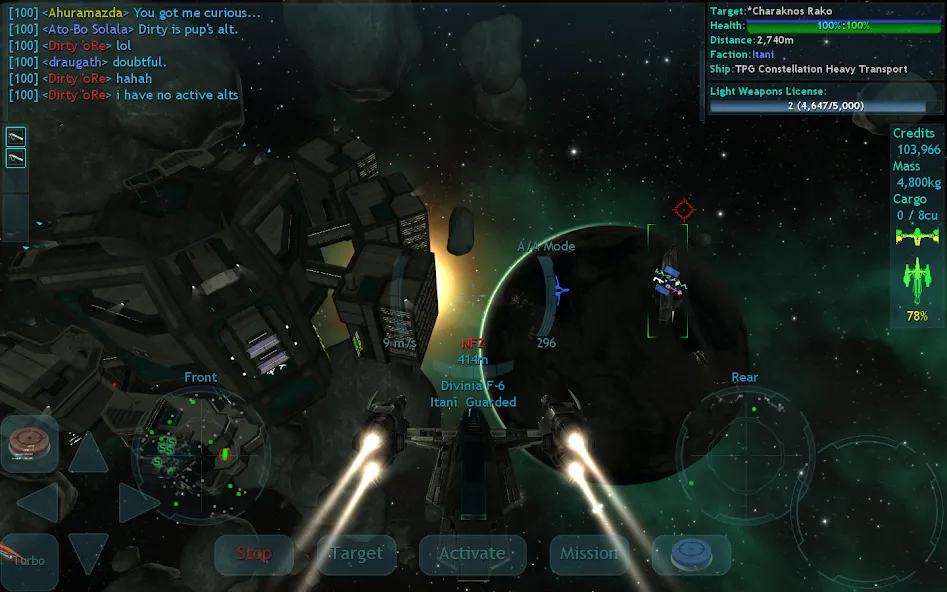 Скачать Vendetta Online (3D Space MMO) на телефон — Взлом на много денег — скриншот 2