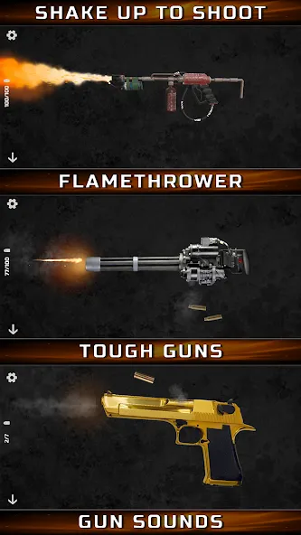 Gun Simulator : Tough Guns MOD APK — Все пушки разблокированы — скриншот 1