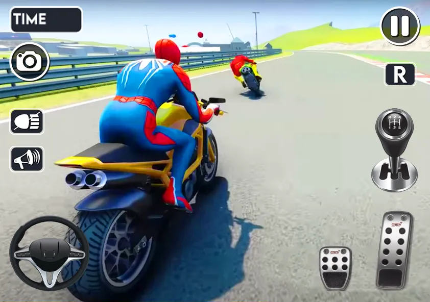 Скачать Spider Bike Stunt 3D Mega Ramp на телефон — Много денег и без рекламы — скриншот 2
