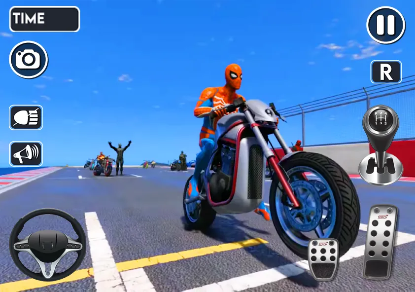 Скачать Spider Bike Stunt 3D Mega Ramp на телефон — Много денег и без рекламы — скриншот 4
