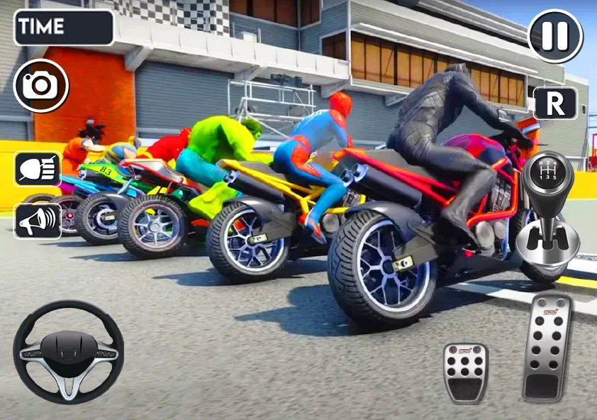 Скачать Spider Bike Stunt 3D Mega Ramp на телефон — Много денег и без рекламы — скриншот 5